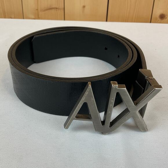 Armani Exchange Men's Black Belt, Size 34 - Picture 1 of 10